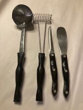 Lot of 4 Cutco Trimmer knife 1721 KP Spreader 1990 soup ladle & whisk/whip picture