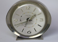 Vintage Westclox Baby Ben Mechanical Metal Alarm Clock, Silver Wind Up - Works picture