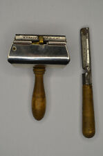 RARE Vintage Kampfe 1880 Wood Handle Safety Razor HR-1A. First Safety Razor  picture