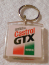 Vintage Old New Unused Castrol GTX Motor Oil Advertising Key Chain Ring picture