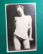 Vintage 1920s Risque Flapper Girl  semi nude Original Photo French Postcard ? picture