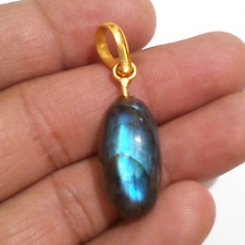 Outstanding Blue Labradorite Drill Oval Shape 24.85 Crt Cabochon Loose Gemstone picture