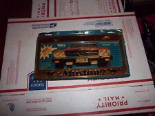 VINTAGE MUSTANG solid BRASS LICENSE PLATE FRAME BY BARON Original Package picture