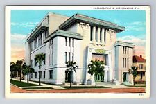 Jacksonville FL-Florida, Morocco Temple, Antique Vintage c1932 Souvenir Postcard picture
