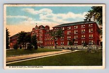Rochester MN-Minnesota, St Mary's Hospital, Antique, Vintage Souvenir Postcard picture