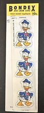 Vintage Walt Disney Appliques ~ Donald Duck ~ 1946 Hot Iron On Tape By Bondex picture