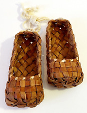 Handmade Russian Bast Shoe Woven Peasant Lapti Traditional Finnic Folk Small picture