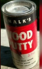 SCHALK'S 1947 Wood Putty Full Product Vintage picture
