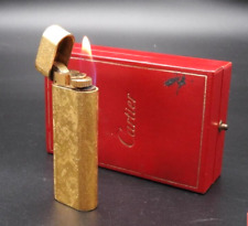 WORKING Cartier Vintage Lighter Gold Case Box picture