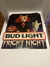 Vtg Bud Light Spuds Mackenzie Halloween Fright Night Beer Sign Double Sided 1988 picture