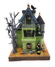 Lenox Haunted House Illuminated Display 9 Inches of Halloween Magic with Sign picture