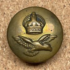 RAF British Military Uniform Button Brass J.R. Gaunt & Son London King's Crown picture