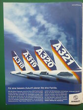 9/2004 PUB AVION AIRBUS A318 A319 A320 A321 AIRLINER AIRCRAFT ORIGINAL GERMAN AD picture