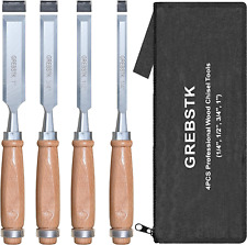 Professional Wood Chisel Set for Woodworking, Sturdy Chrome Vanadium Steel Chise picture