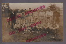 West Pullman ILLINOIS RPPC 1913 BASEBALL TEAM Coach Manager UNIFORMS nr Chicago picture