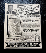 1946 Clover Valley Chicken Farm Advertising - Ramsey - Indiana picture