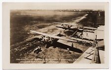 RARE 1930 Pan American Airways Airline Issued Real Photo Postcard Havana Airport picture