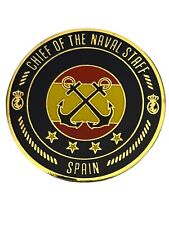 Rare Spain Chief of Naval Staff Challenge Coin Navy Sea Water Command Military picture