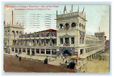 1912 Entrance to Young's New Pier, Atlantic City New Jersey NJ Postcard picture