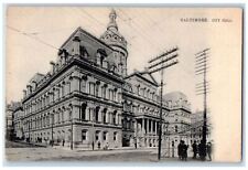 c1905 Baltimore City Hall Baltimore Maryland MD Photographic Tuck Art Postcard picture