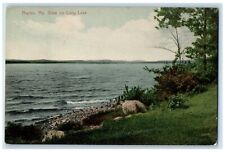 c1910 Scenic View Long Lake Trees Rocks Naples Maine ME Vintage Antique Postcard picture