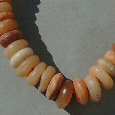 a 12 inch strand of ancient agate african stone beads mali #5029 picture