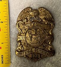 1913 Special Deputy Sheriff Badge HALLMARKED *OVER 100 YEARS OLD* picture
