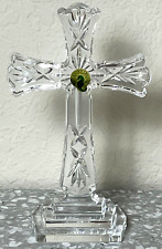 Waterford Crystal Cross Standing Tabletop 8 Inches Tall Cut Crystal Signed picture