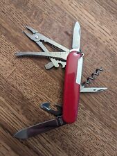 Red Victorinox Angler Swiss Army Pocket Knife II Fisherman Scales Multi-Tool picture