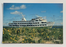 M/V Great Point Ferry Departs Ocean St. Dock Hyannis Massachusetts Postcard picture