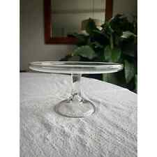 Beautiful Clear Glass 9 Inch Cake Plate picture