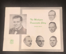 VTG 1955 The Michigan Democratic Story 1948-1954 G. Mennen Williams Booklet picture