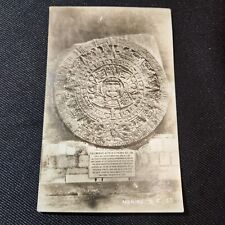 RPPC Aztec Calendar, 1945 Vintage, Antique picture