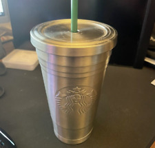 Starbucks 2012 16 oz. Stainless Steel Cup with Lid Tumbler and Straw (Original) picture