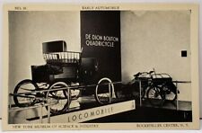 Locomobile & De Dion Bouton Quadricycle NY Museum RPPC  Postcard E13 picture