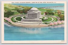 Washington DC Thomas Jefferson Memorial Linen Postcard picture