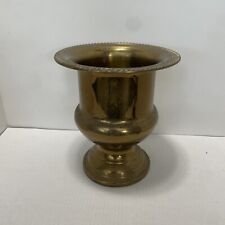 Brass Swirl Ribbed Footed Planter 7