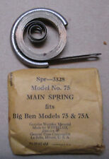 BIG BEN TIME MAIN SPRING Model No 75, Fits 75 & 75A WESTCLOX 3328 picture