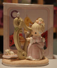 Precious Moments Even The Heavens Shall Praise Him Figurine Harp Limited Box  picture