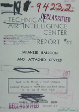 119 Page May 1945 Japanese Balloons & Attached Devices TAIC Report on Data CD picture