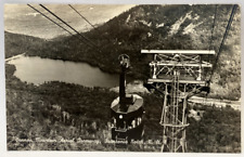 RPPC Cannon Mountain Aerial Tramway, Franconia Notch, New Hampshire NH Postcard picture