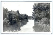 1948 View On The Vermillion River Vermillion SD RPPC Photo Vintage Postcard picture