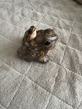 Vintage Japanese Stoneware Pottery  Shigaraki Ware Frog with Baby picture