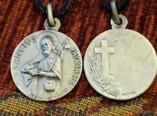 St. Jacob Sterling Vintage & New Holy Medal Religious France by Bouix-A. Penin picture