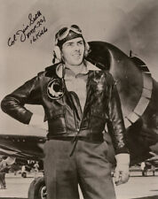 JAMES JIM SWEET SIGNED AUTOGRAPHED 8x10 PHOTO AIR FORCE FIGHTER ACE BECKETT BAS picture