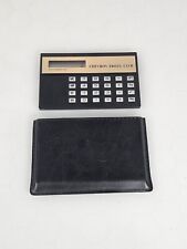 Vintage Chevron Travel Club Advertising Pocket Calculator In Case Black picture