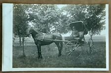 Horse And Buggy. 1904-1918. Real Photo Postcard picture