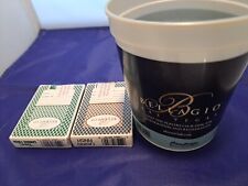 Vintage Bellagio Casino Coin Bucket & 2 Decks Authentic Retired Playing Cards picture