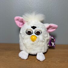 VTG Electronic White Furby Snowball Model Brown Eyes 70-800 Tiger 1998 BROKEN picture
