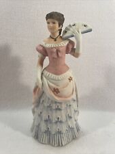 VTG Homco 1421 Porcelain Bisque Southern Belle Victorian Figurine picture
